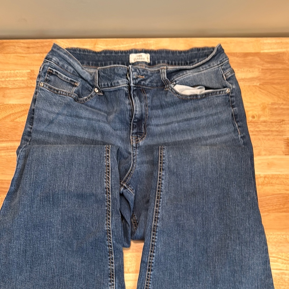 Maurices Blue Flare Wide Leg Denim